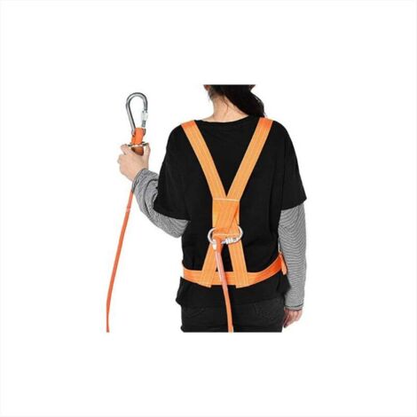 Cintura Di Sicurezza Per Arrampicata Alberi - Cordino Regolabile, Resistenza 400kg, Kit Anticaduta Professionale