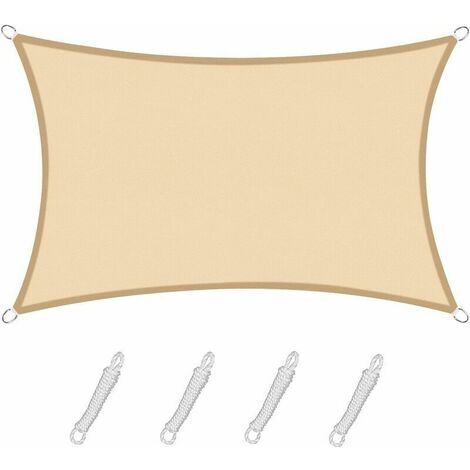 ONESHLEE Vela Ombreggiante Impermeabile, Telo Ombreggiante Con Occhiellato, Tenda A Vela Per Esterno Sole Giardino (1.5 * 3m, Verde Scuro