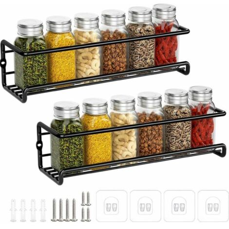 Barattoli Metallici Per Spezie Con Etichette – Set Contenitori Ermetici Per Erbe Aromatiche – PL