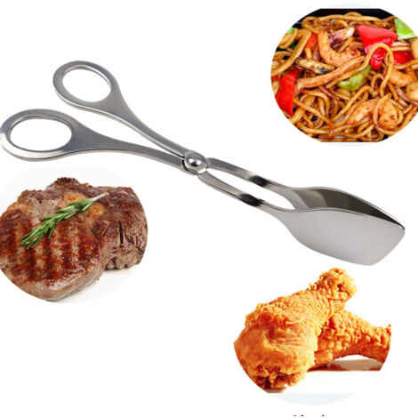 Pinze Da Servizio Vintage In Lega Di Zinco Dorato - Per Pane, Insalata, Torte, 23 Cm