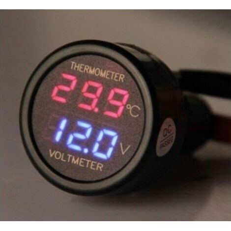 Voltmetro Termometro Auto 2in1 - Display Digitale 12V/24V - Foto 12
