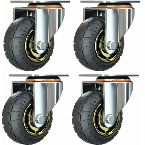 Ruote girevoli VEVOR, confezione da 5, ruote di ricambio per sedie da ufficio, 76,2 mm, ruote per sedie da computer resistenti per pavimenti in legno | Leroy Merlin