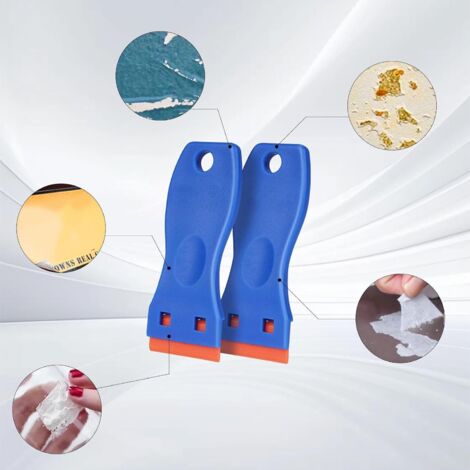 Raschietto Mini Con 20 Lame Di Ricambio - Rimuovi Adesivi Senza Graffiare Vetro E Superfici Lisce