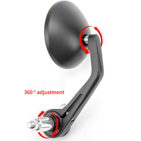 7/8 "22mm Specchietti Per Manubrio Da Moto, Specchietti Laterali Rossi Per Manubrio Per Scooter - 10