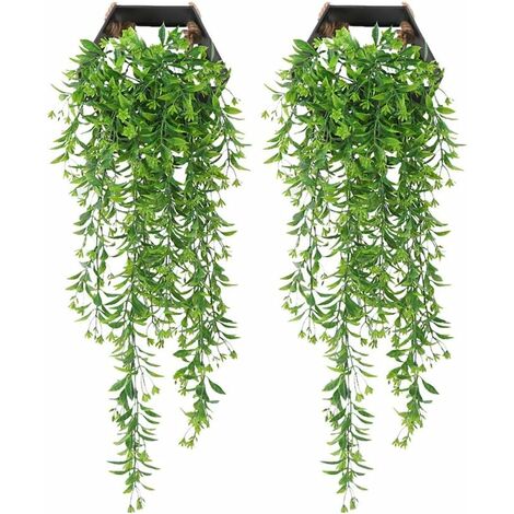 SzJias Piante Artificiali Da Appendere – Felci Finte 6 Pezzi, Lunghe 83 Cm, Per Esterno E Interno, Decorazione Verde Senza Manutenzione
