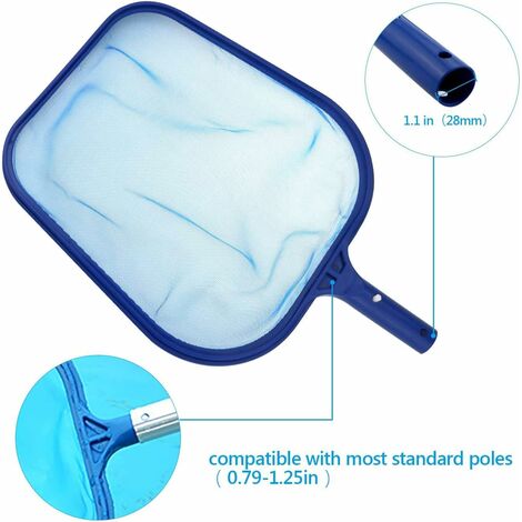 SHINING HOUSE Rete Per Skimmer Di Superficie Con Rete Per Piscina A Maglia Fine Con Telescopico In Alluminio Per Stagni Fontane Spa 16m 83316882