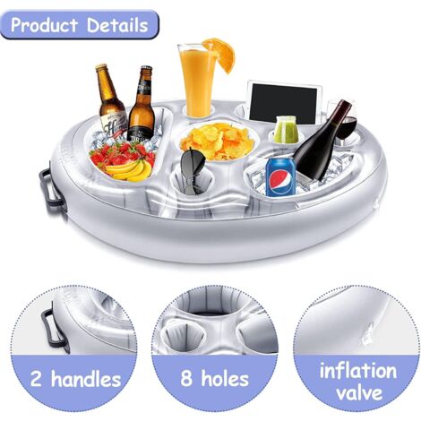 Portabicchieri O Portabibite - Gonfiabile E Galleggiante - Ananas - Foto 8