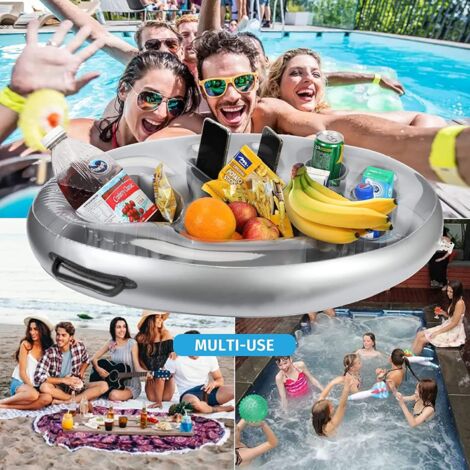 Portabicchieri Gonfiabile Portabicchieri Galleggiante Vassoio per Bevande Birra Flamingo Sottobicchiere per Bevande Tavolo per Bevande in PVC per Feste in Piscina Estate  18