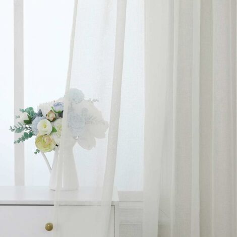 Set 2 Tende Trasparenti In Voile Holistar | 140x245 Cm, Morbide E Leggere, Per Soggiorno E Camera Da Letto - 2