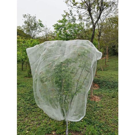 MAILEKT Rete Anti Insetti per Alberi da Frutto 1.8m X 1.8m, Rete per Albero da Frutto, Rete Anti Uccelli per Alberi da Frutto con Cerniera e Cordoncino