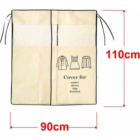 Copripolvere per Appendiabiti, 90 X 110 Cm Copertura Protettiva per Stand
