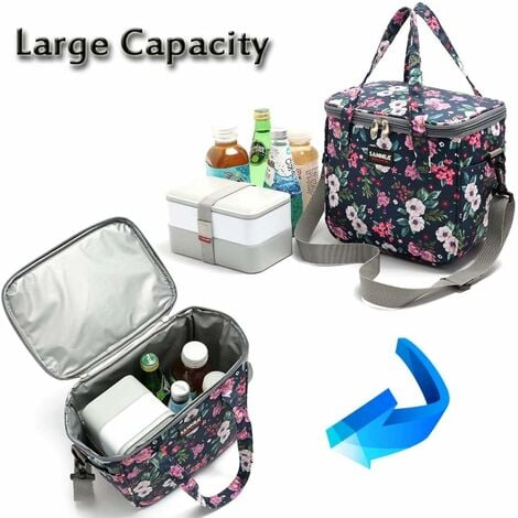 Borsa Pranzo Isolata Impermeabile - Capacità Grande, Con Tasche - Foto 2