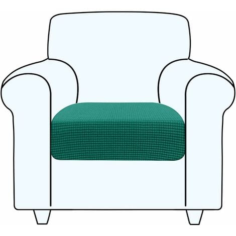 Copriseduta Divano Elasticizzato Alta qualità Protezione del Cuscino Sedile  del Divano Lavabile (1 Posto, Verde turchese)