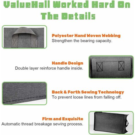 Sacchi Per Piante SunStream 5 Pezzi - 67L Luno, In Tessuto Non Tessuto Con Manici, Per Orto E Fiori - Foto 2