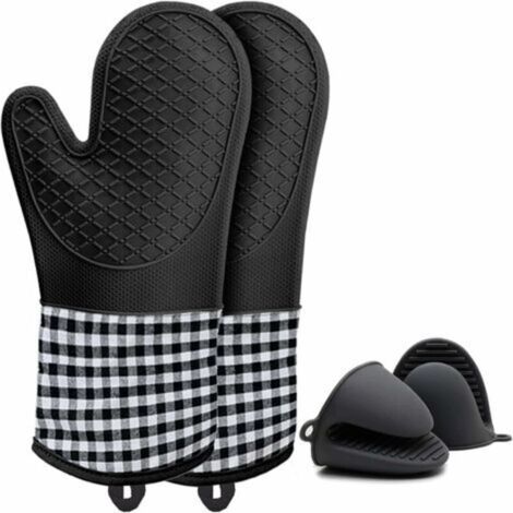 Set 6 Guanti Da Forno In Silicone Mini - Antiscivolo, Resistenti Fino A 230°C - Foto 4