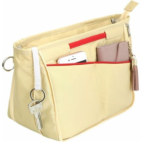 Ducomi Organizer Borsa Donna con Interno Capiente - Organizzatore Bag con  13 Tasche per Viaggio - Fit Espandibile Ampia Tasca Interna, Doppio Manico  (Standard, Grey) : : Moda