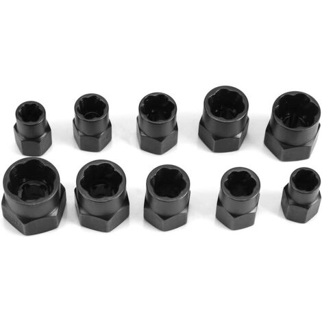 Set 11 Pz. Estrattori Conici Per Rimozione Bulloni Di Sicurezza Ruote Auto - Foto 13