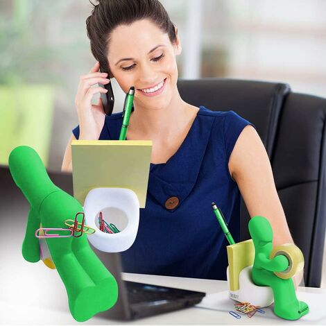 Accessori Da Scrivania Dorati Rosa Cucrice Acrilica Per Rimozione Graffette Porta Nastro Portapenne Penna A Sfera Forbici Raccoglore Graffette Telefono - 8