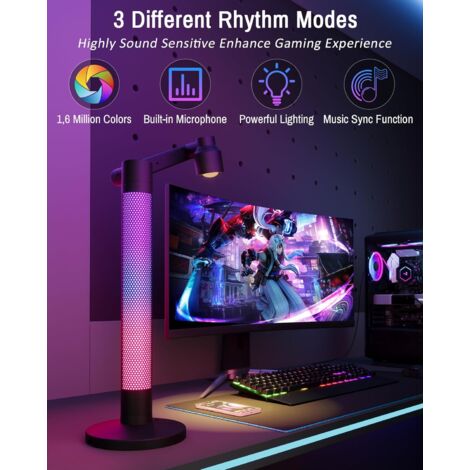 Lampada Da Scrivania LED Con Carica Wireless - 5 Livelli Luminosità, Sveglia, Calendario - Foto 2