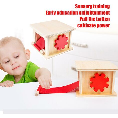 Giocattolo da tirare in legno Montessori Winder Pulling Gioco