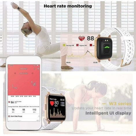 Smart Watch Uomo Fitness Tracker Monitoraggio Frequenza Cardiaca Sonno