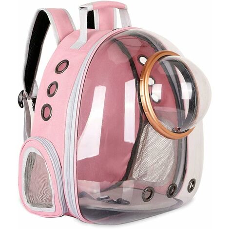 Zaino Trasparente ITA Bag in PVC Resistente, con Tasche Multiple, per