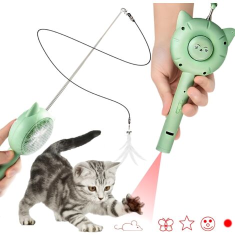 Giocattolo Automatico Per Gatti Con Puntatore LED - Ricarica USB, Modalità Auto E Regolazione Angolo - Foto 7