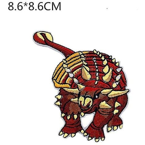 14 pezzi patch ricamo dinosauro appliqu toppe da cucire o da stiro per  bambini abbigliamento restauro