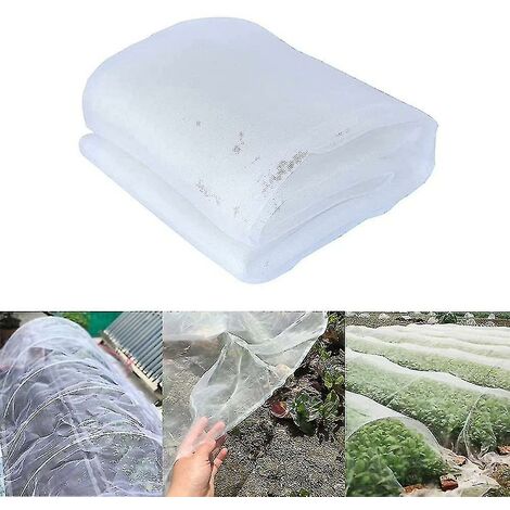 Rete da giardino, rete per piante, protezione per prato, recinzione da giardino con picchetti in plastica, 4 x 12 m, per piante, frutta, verdura, colture, stagni per uccelli (4 × 10 m
