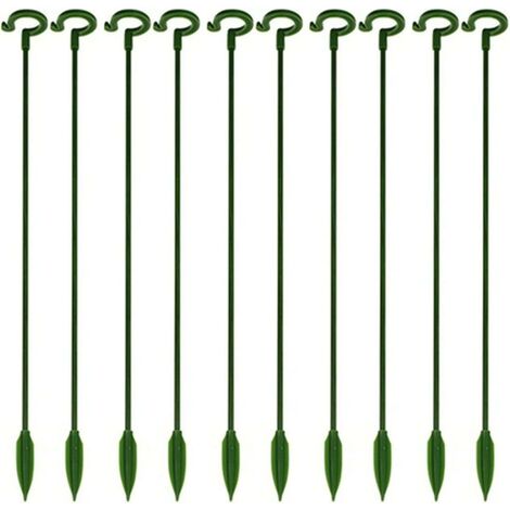 10 Pali Sostegno Piante 40cm - Supporto Per Piante A Stelo Con Anelli E Fascette - Foto 11