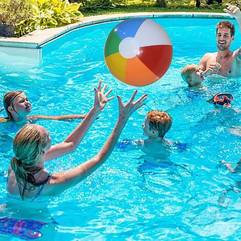 Set Di 3 Palloni Da Spiaggia Gonfiabili – Diametro 40 Cm, PVC Spesso, Colori Animali