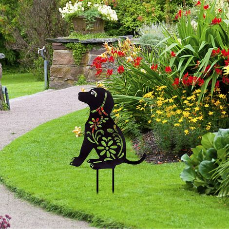 Sagoma cane jack russell che corre ferro ruggine da giardino 44h | Gelsomini