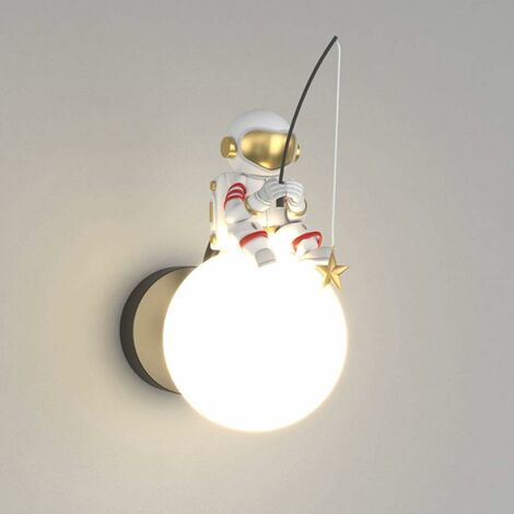 Luce Notturna Bambini Astronauta Lampada LED Proiettore Stelle Soffitto Notte