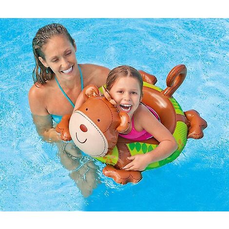 Anello Da Nuoto Gonfiabile Per Bambini 5-9 Anni | Salvagente In PVC Per Piscina, Blu, Per Imparare A Nuotare E Giocare In Estate - 5