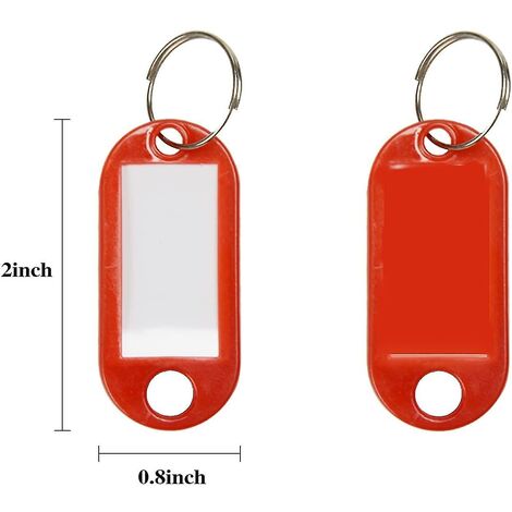 Lucky Line Targhette Quadrate Per Chiavi Con Ganci Ed Etichette - Confezione Da 20, Per Armadietti E Organizzazione - 3
