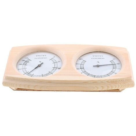 2 in 1 sauna termometro in legno igrometro misuratore di umidità della  temperatura del vapore