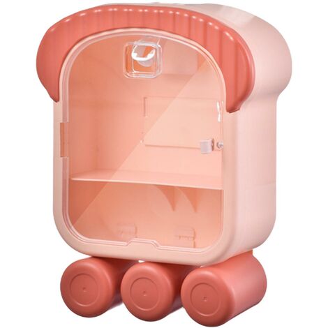 Dispenser Automatico Di Dentifricio A Mani Libere A Parete Da 2 Pezzi, Spremiagrumi Automatico Per Dentifricio Set Di Accessori Per Il Bagno A Parete Multifunzione Rosablu 66373990