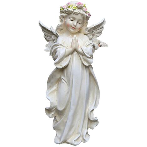 Statua Di Angelo Statua Da Giardino Ad Energia Solare, Led Solare All'aperto, Dettagli Intricati, Automaticamente Notte  15