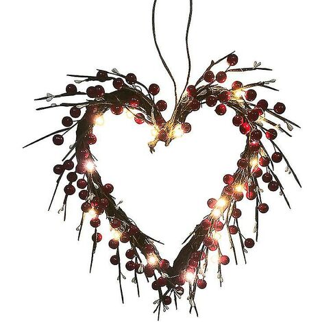 Luci a LED a forma di cuore per San Valentino, 138 LED, 12 luci da appendere