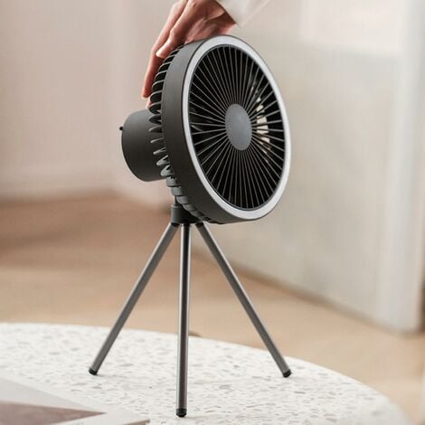 Mini Ventilatore Portatile Ventilatore Ricaricabile Da Campeggio Con  Treppiede Flessibile Mini Ventilatore Led Bianco