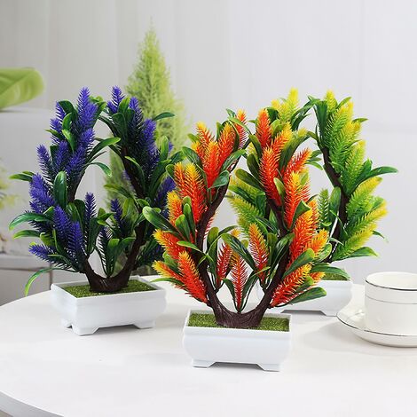 Artificial Plant Simulation Desktop Decor Vivid Table Ornamento di fiori in  vaso artificiali per la casa