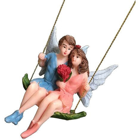 6 Statuine In Miniatura Per Giardino Delle Fate, Fate Fai Da Te, In Resina, Multicolore