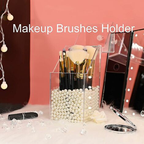 Portacannucce In Acrilico - Organizer Da Parete Per Cucina - 4 Scomparti Con Foro Di Scarico - Nero