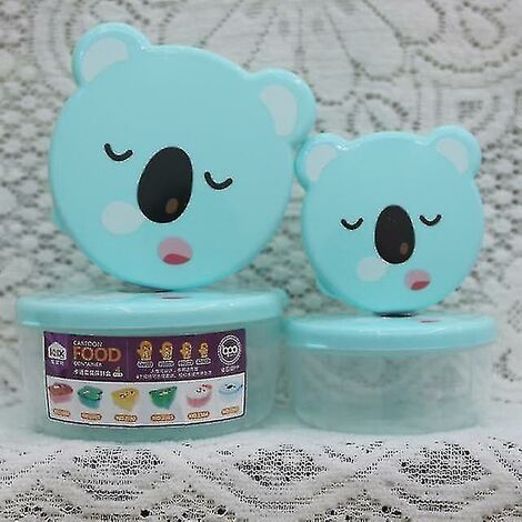 4 pezzi/set di cartoni animati di plastica per bambini scatola bento  giapponese scatola per alimenti