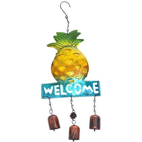 Hooshing Campana A Vento Con Pavone Portafortuna - Decorazione In Metallo Per Giardino E Patio - Lunghezza 38 Cm - Regalo - 4