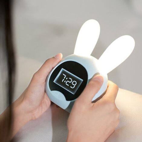 CEWROM Sveglia Capybara Per Bambini Con Luce Notturna Dimmerabile – Timer E Snooze – Orologio Da Comodino Carino (3,15 Pollici) - 3