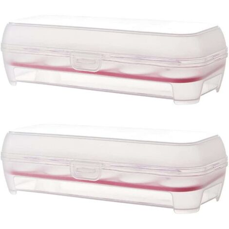2 Contenitori Porta Uova Da Frigorifero Con 12 Griglie – Organizer Impilabile