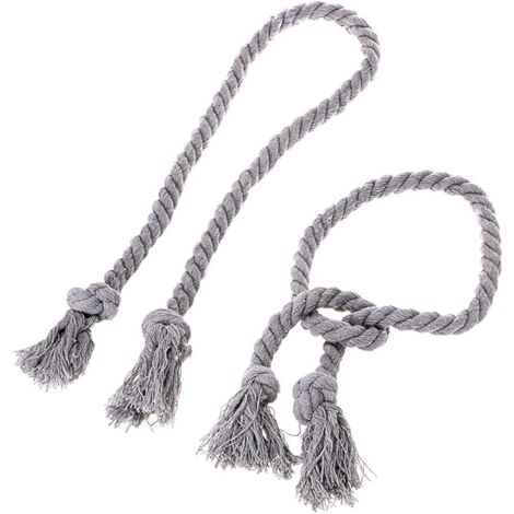 Fermatende in corda di cotone bianco spesso, decorazione per finestra in stile boho - Italia