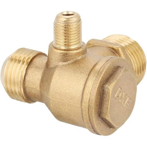 Valvola Di Sicurezza Compressore Elettrovalvola In Ottone Normalmente Chiusa 1/2" NPT - 12 V DC, Per Acqua, Aria, Gas, Pressione Fino A 10 Bar Elettrovalvola Marca Marddpair