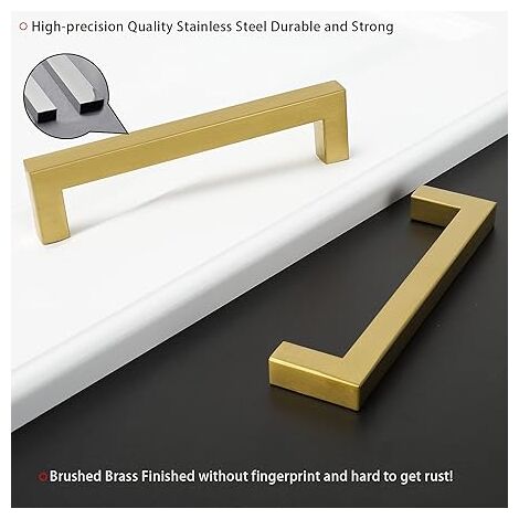 6 Maniglie Per Mobili In Lega Di Zinco | Bronzo Oliato | Foro 96mm | Per Cucina, Armadi E Cassetti - Foto 5